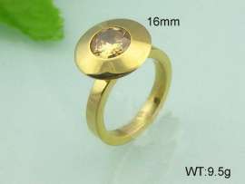 Stainless Steel Stone&Crystal Ring