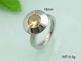 Stainless Steel Stone&Crystal Ring