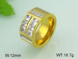Stainless Steel Stone&Crystal Ring