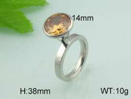 Stainless Steel Stone&Crystal Ring