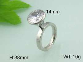 Stainless Steel Stone&Crystal Ring