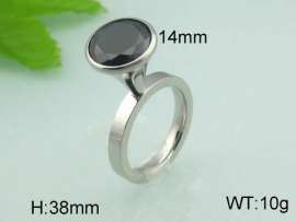 Stainless Steel Stone&Crystal Ring
