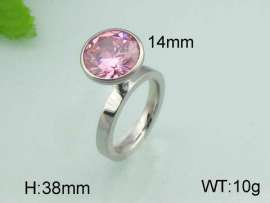 Stainless Steel Stone&Crystal Ring