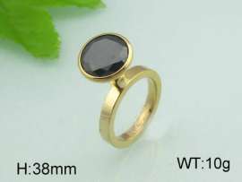 Stainless Steel Stone&Crystal Ring