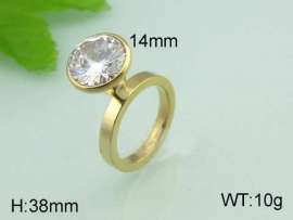 Stainless Steel Stone&Crystal Ring