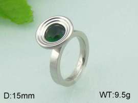 Stainless Steel Stone&Crystal Ring