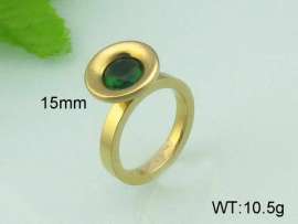 Stainless Steel Stone&Crystal Ring