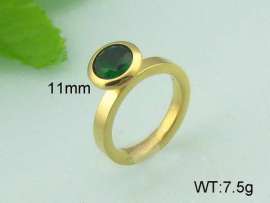 Stainless Steel Stone&Crystal Ring
