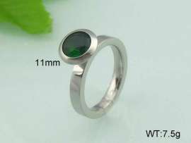 Stainless Steel Stone&Crystal Ring