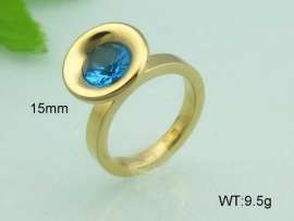 Stainless Steel Stone&Crystal Ring
