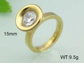 Stainless Steel Stone&Crystal Ring