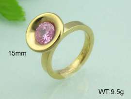 Stainless Steel Stone&Crystal Ring