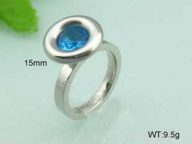 Stainless Steel Stone&Crystal Ring