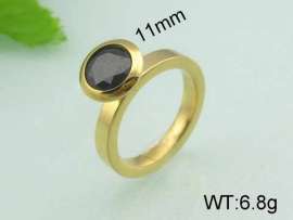 Stainless Steel Stone&Crystal Ring