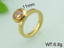 Stainless Steel Stone&Crystal Ring