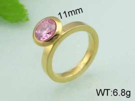 Stainless Steel Stone&Crystal Ring