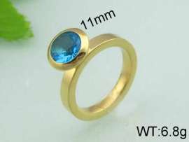 Stainless Steel Stone&Crystal Ring
