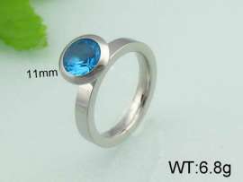 Stainless Steel Stone&Crystal Ring