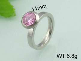 Stainless Steel Stone&Crystal Ring