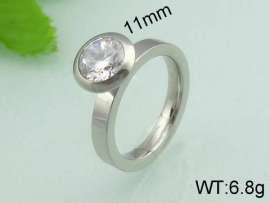 Stainless Steel Stone&Crystal Ring