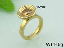 Stainless Steel Stone&Crystal Ring