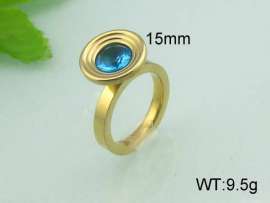 Stainless Steel Stone&Crystal Ring