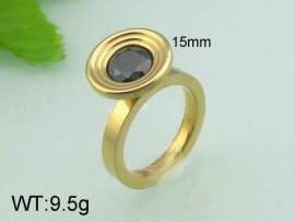 Stainless Steel Stone&Crystal Ring
