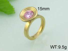 Stainless Steel Stone&Crystal Ring
