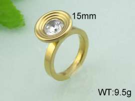 Stainless Steel Stone&Crystal Ring