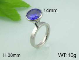 Stainless Steel Stone&Crystal Ring