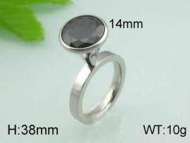Stainless Steel Stone&Crystal Ring