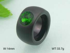 Stainless Steel Stone&Crystal Ring