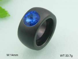 Stainless Steel Stone&Crystal Ring