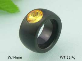 Stainless Steel Stone&Crystal Ring