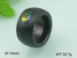 Stainless Steel Stone&Crystal Ring