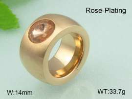 Stainless Steel Stone&Crystal Ring