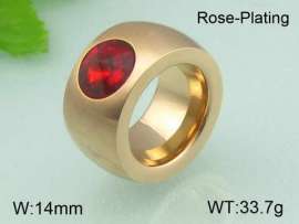 Stainless Steel Stone&Crystal Ring