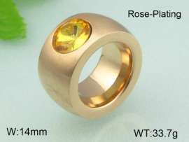 Stainless Steel Stone&Crystal Ring