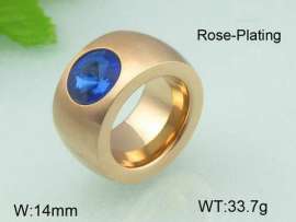 Stainless Steel Stone&Crystal Ring