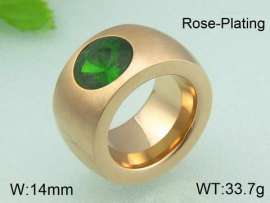 Stainless Steel Stone&Crystal Ring