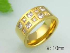 Stainless Steel Stone&Crystal Ring