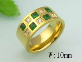 Stainless Steel Stone&Crystal Ring
