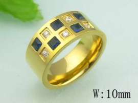 Stainless Steel Stone&Crystal Ring