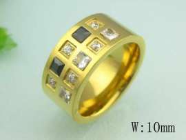 Stainless Steel Stone&Crystal Ring