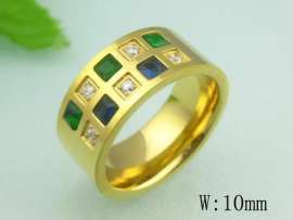 Stainless Steel Stone&Crystal Ring