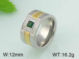 Stainless Steel Stone&Crystal Ring