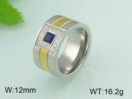 Stainless Steel Stone&Crystal Ring