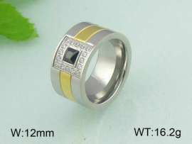 Stainless Steel Stone&Crystal Ring