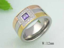 Stainless Steel Stone&Crystal Ring
