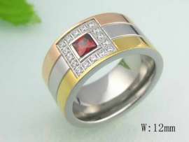 Stainless Steel Stone&Crystal Ring